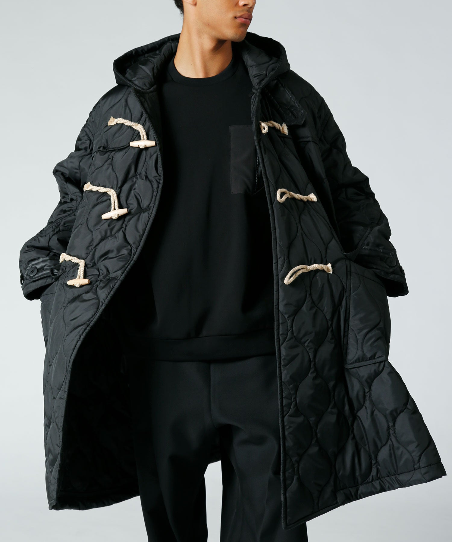 ジャケット・アウター yosi 7oz DENIM CRAZY PATCHWORK SHOP COAT(M Black): S'YTE｜THE SHOP