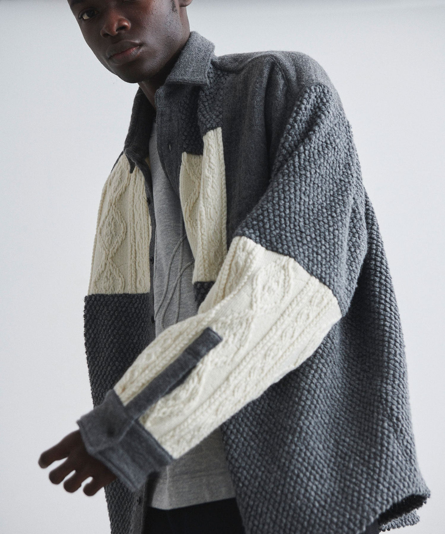 ENFOLD nagonstans yoshiokuboヨシオクボニット３枚 SPIDER CROSS KNIT｜muller of yoshiokubo(ミュラーオブヨシオクボ