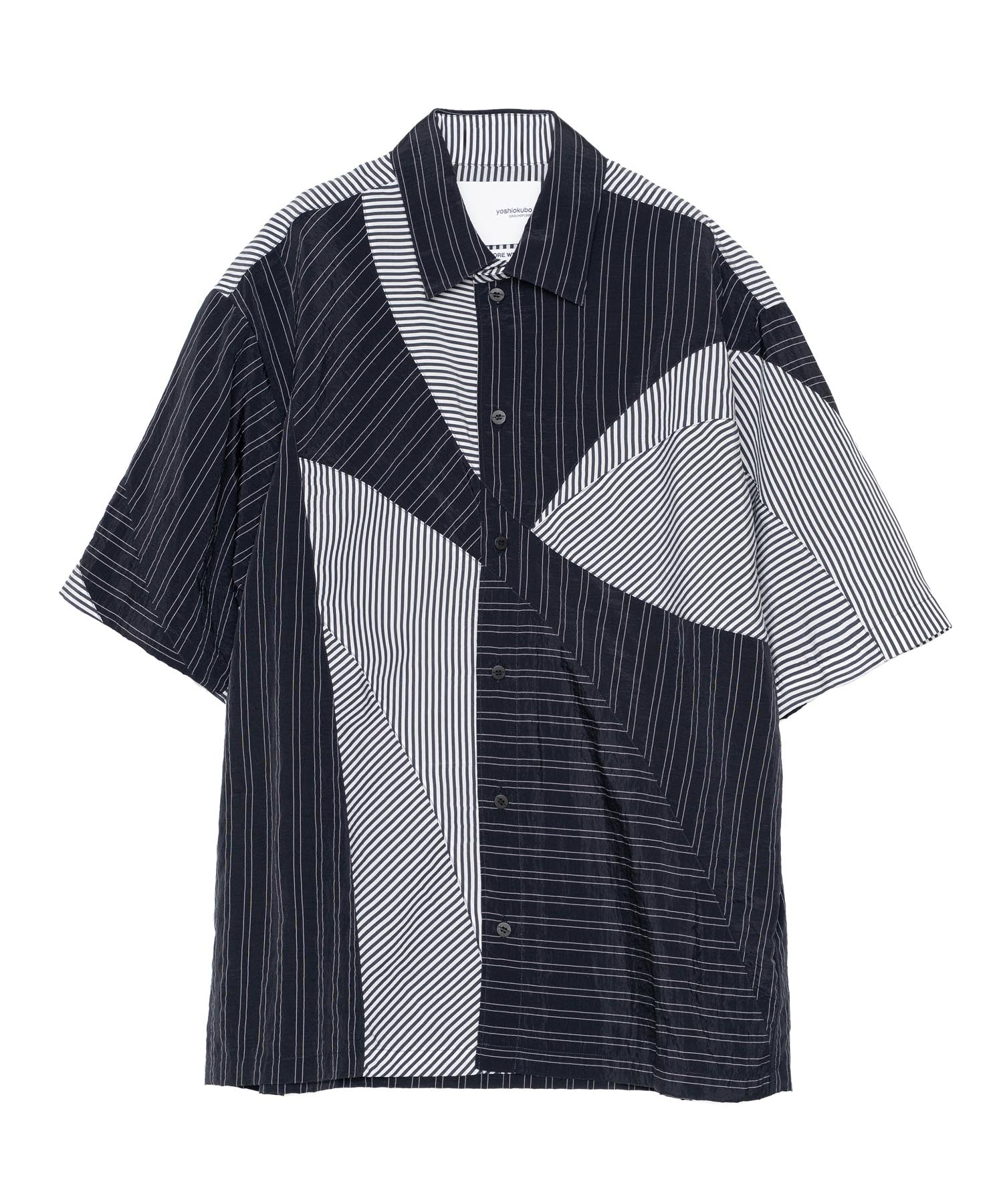 サイズ2 パターン付きシャツ ネイビー yoshiokubo ネイビー】本音のポロシャツ gobou | Nursereine by ごぼう先生xニッセン トップス