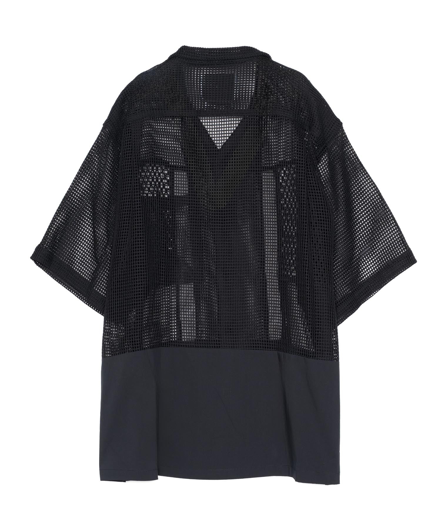yoshiokubo メッシュスリーブ ブラックシャツ MESH S/S SHIRT｜yoshiokubo(ヨシオクボ)公式通販