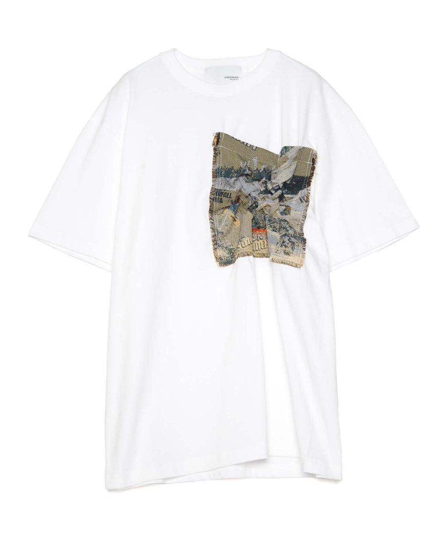 CRASH POCKET S/S T "SNOW"