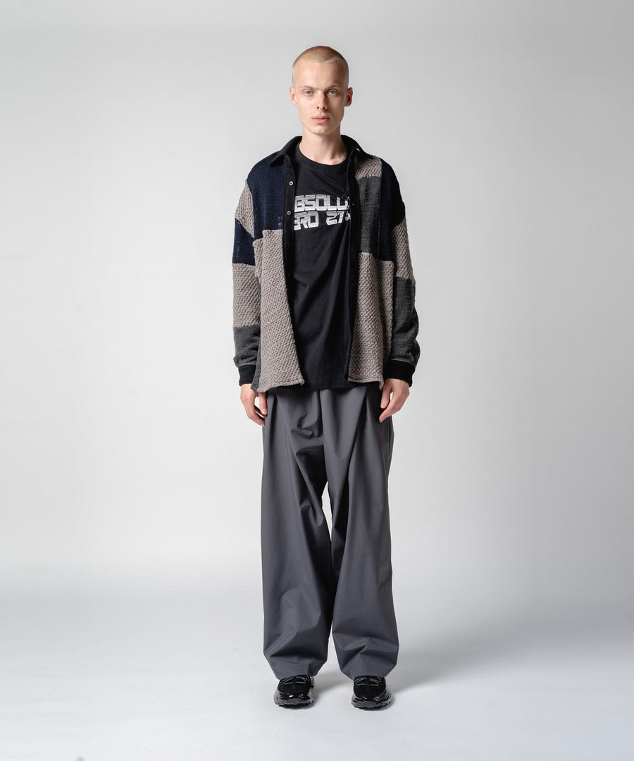 GEOMETRIC KNIT L/S SHT