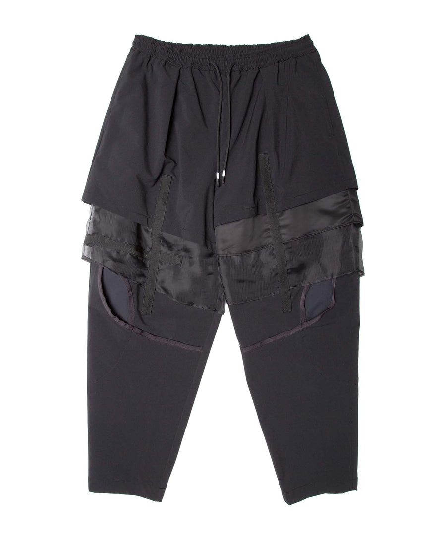 SLASH TUCK PANT