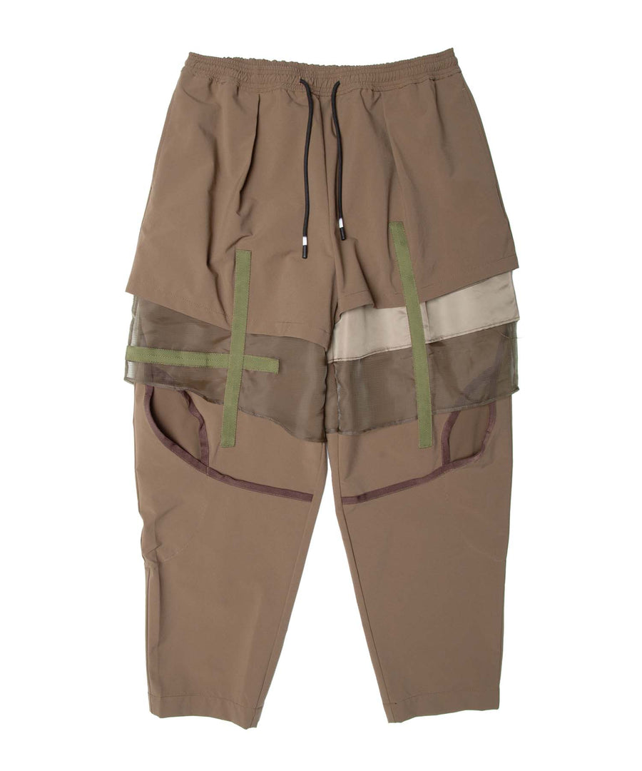 SLASH TUCK PANT
