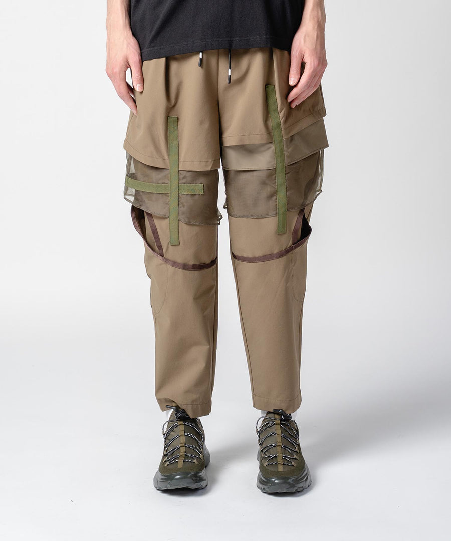 SLASH TUCK PANT