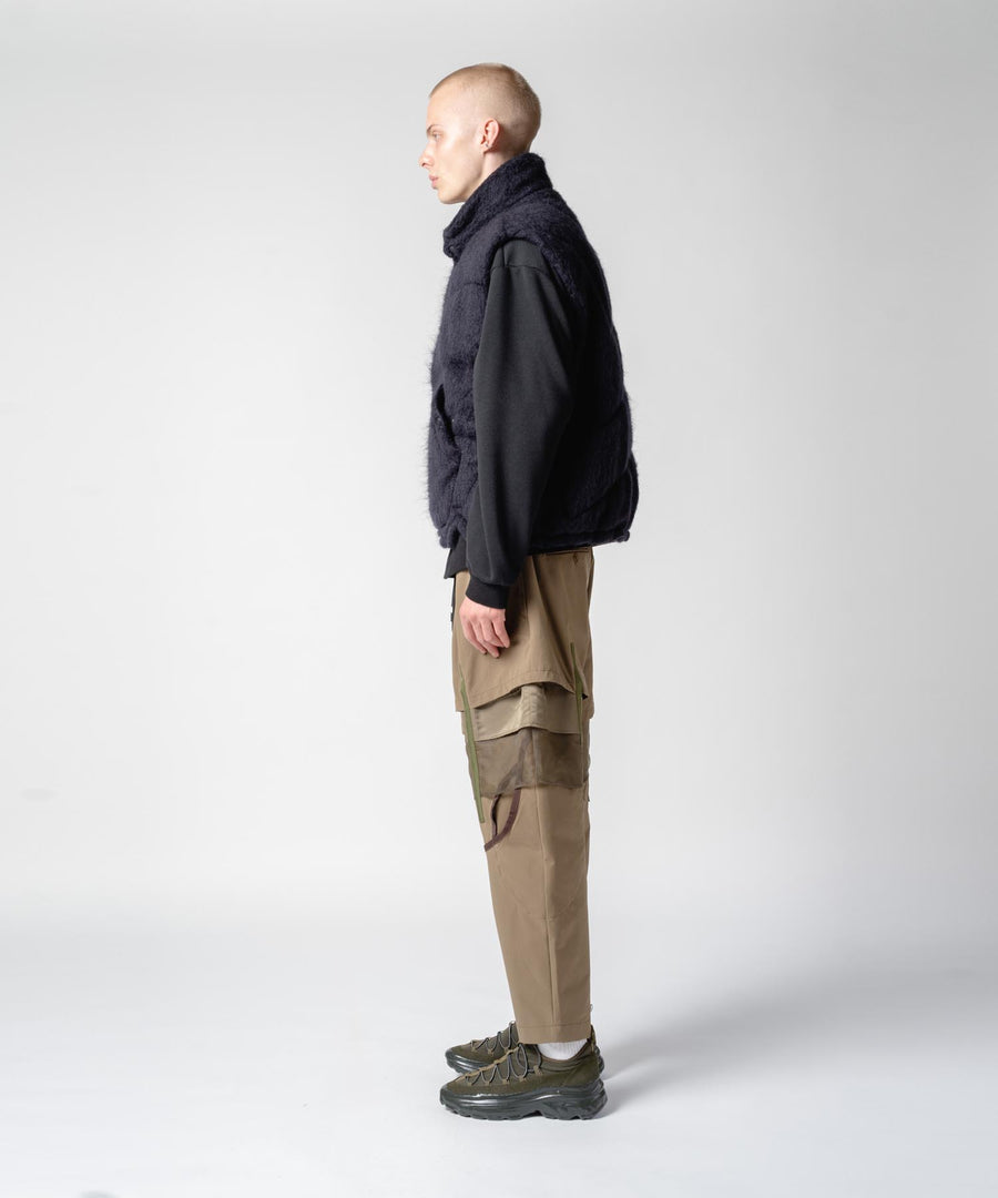 SLASH TUCK PANT