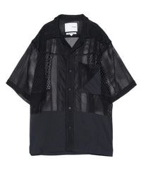 yoshiokubo メッシュスリーブ ブラックシャツ MESH S/S SHIRT｜yoshiokubo(ヨシオクボ)公式通販