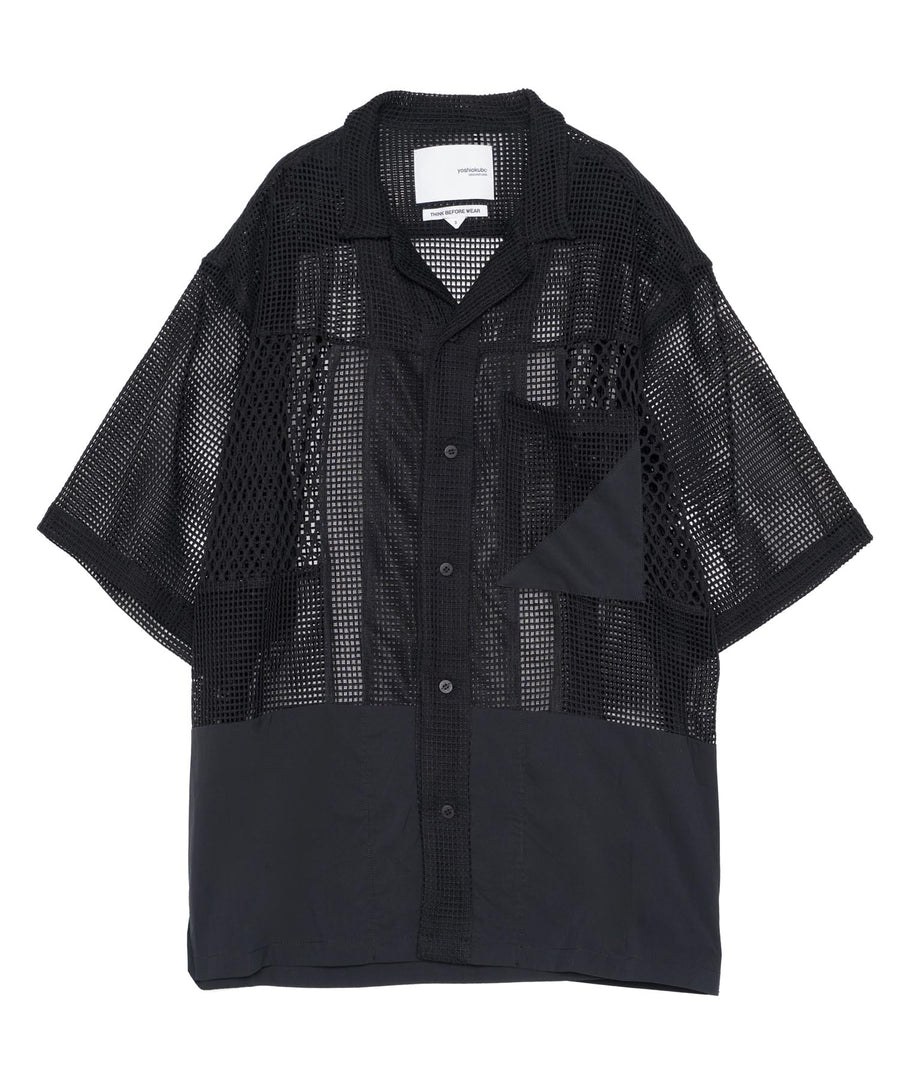 yoshiokubo メッシュスリーブ ブラックシャツ MESH S/S SHIRT｜yoshiokubo(ヨシオクボ)公式通販