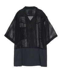yoshiokubo メッシュスリーブ ブラックシャツ MESH S/S SHIRT｜yoshiokubo(ヨシオクボ)公式通販