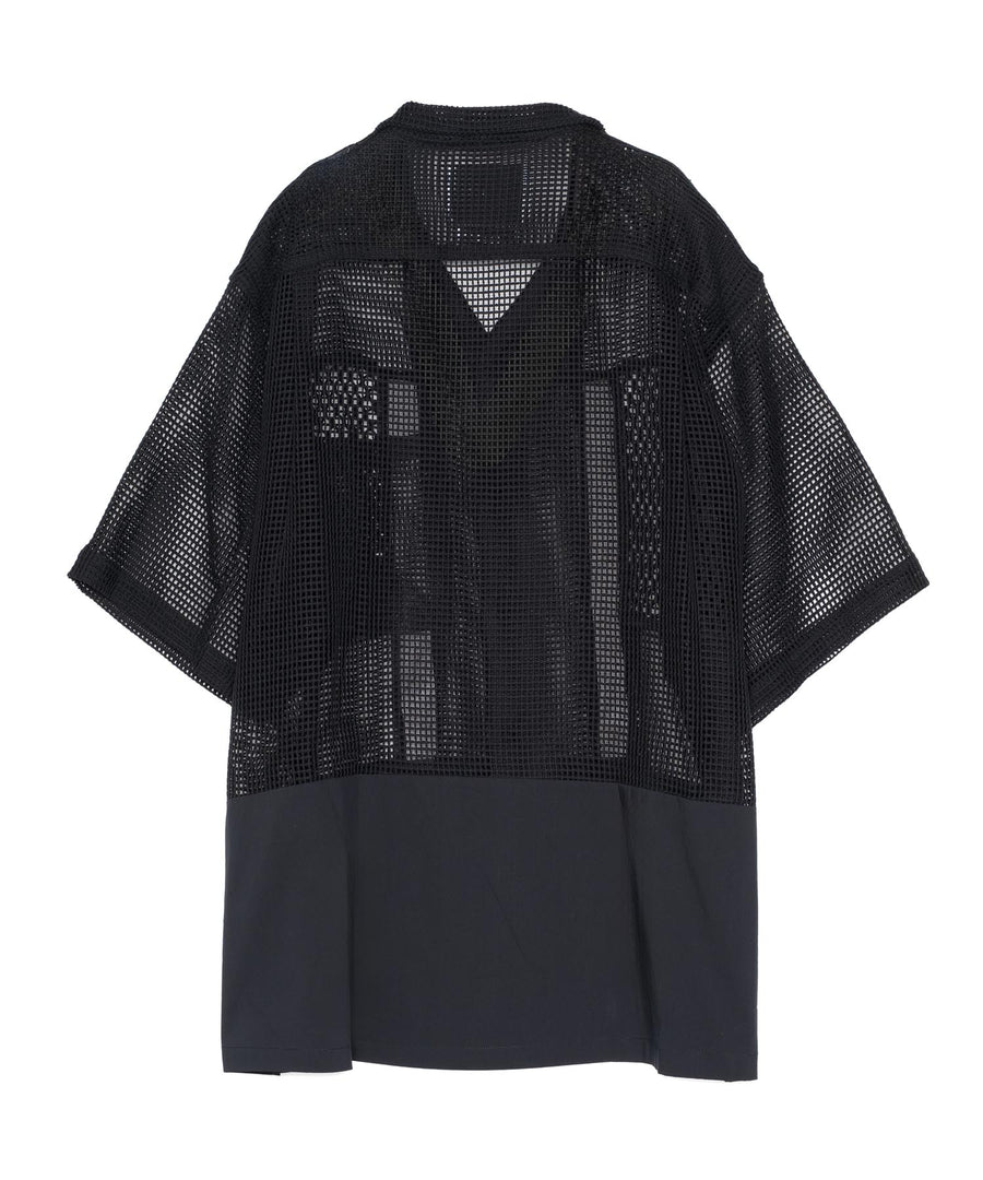 yoshiokubo メッシュスリーブ ブラックシャツ MESH S/S SHIRT｜yoshiokubo(ヨシオクボ)公式通販