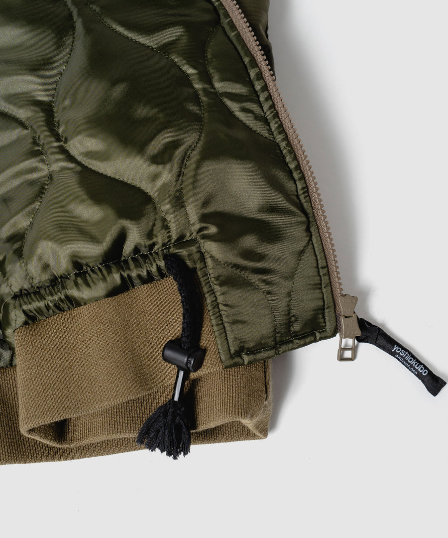 yoshio kubo ヨシオクボ フライトジャケット MA-1 カーキMサイズ FEATHER MA-1 BLOUSON｜yoshiokubo(ヨシオクボ)公式通販｜フェザー