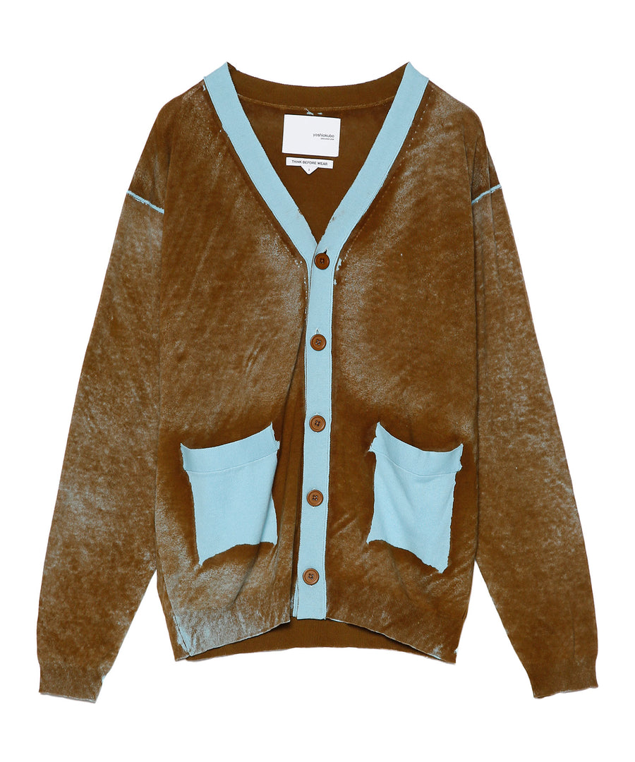 【残り1点】RUBBED KNIT CARDIGAN